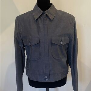Gray Women's Jacket new with tags with a shimmer effect size 8